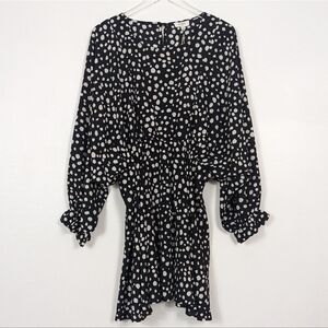 Umgee Center of Attention Dalmatian Black and White Dress Large